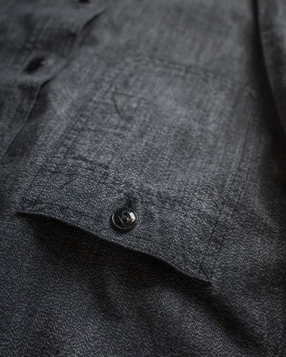 BIG YANK 1935 ORIGINAL CHAMBRAY - COTTON CHAMBRAY - BLUE & NATURAL & BLACK
