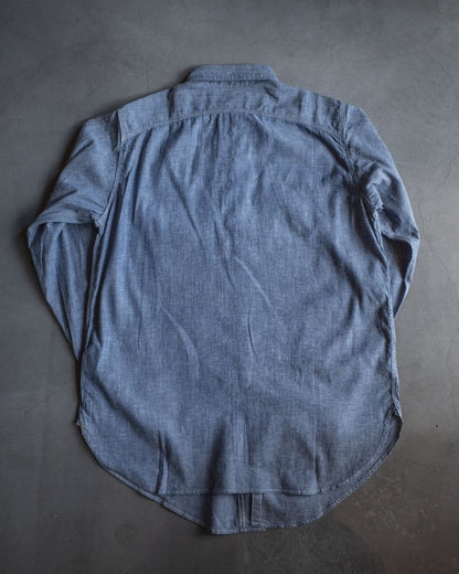 BIG YANK 1935 ORIGINAL CHAMBRAY - COTTON CHAMBRAY - BLUE & NATURAL & BLACK