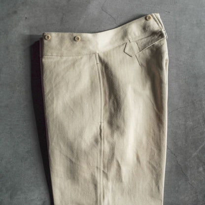 BJ - LINEN COTTON HERRING BONE - NATURAL