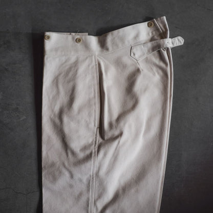 BJ - COUTIL COTTON - ECRU LILA STRIPE