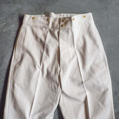 BJ - COUTIL COTTON - ECRU LILA STRIPE