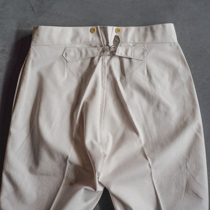 BJ - COUTIL COTTON - ECRU LILA STRIPE