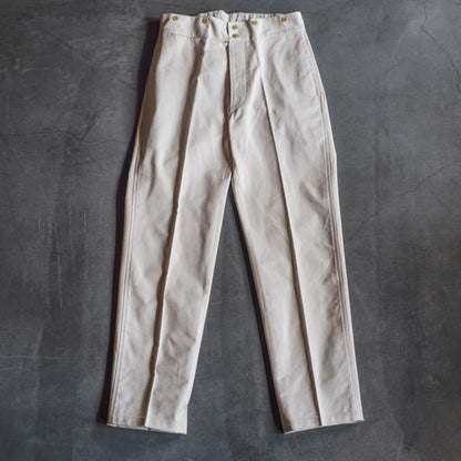 BJ - COUTIL COTTON - ECRU LILA STRIPE