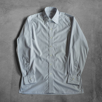 CG - FINE POPLIN - NAVY THIN STRIPE