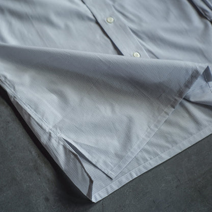 CG - FINE POPLIN - NAVY THIN STRIPE