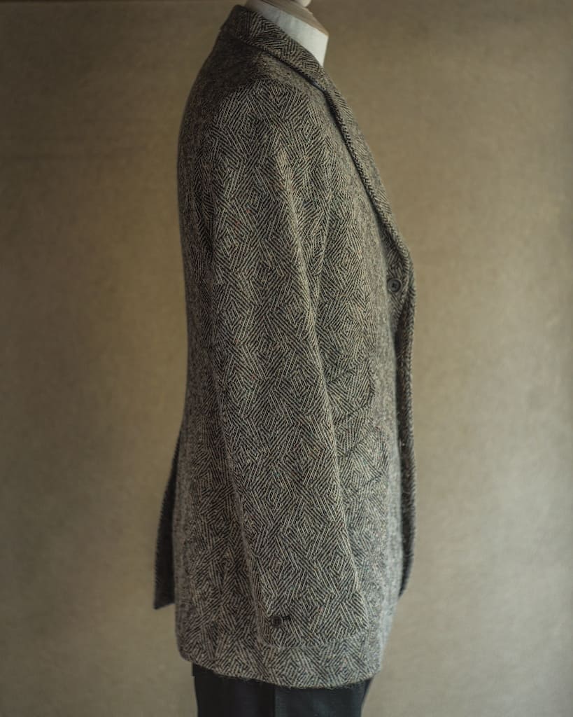 CHARLY - DONEGAL TWEED - CRAZY HERRING BONE TAN – ANATOMICA KYOTO