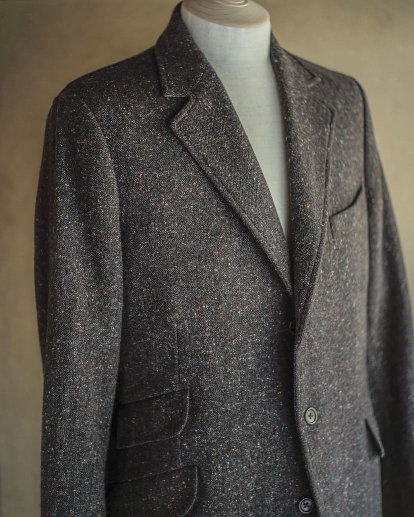 CHARLY - DONEGAL TWEED - DARK BROWN