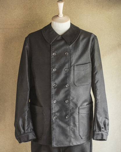 CHEMINOT - FRENCH MOLESKIN - BLACK