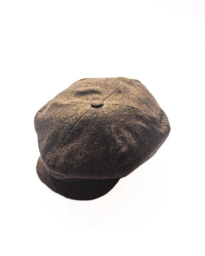 ANATOMICA by CHRISTY'S 6 PANEL CAP - DONEGAL TWEED - TAN