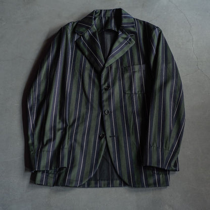 COLLEGE - WOOL  - NAVY × GREEN