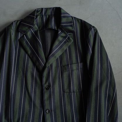 COLLEGE - WOOL  - NAVY × GREEN