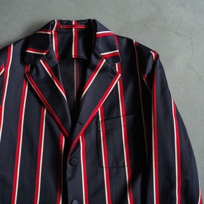 COLLEGE - WOOL × COTTON - NAVY × RED × WHITE STRIPE