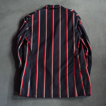 COLLEGE - WOOL × COTTON - NAVY × RED × WHITE STRIPE