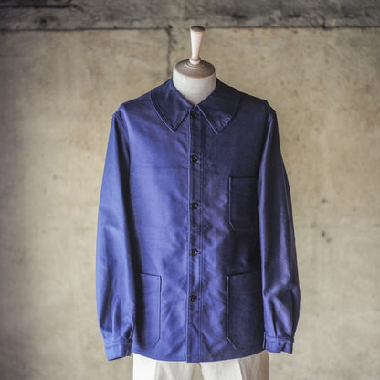 COLLETIN - FRENCH MOLESKIN - BUGATTI BLUE