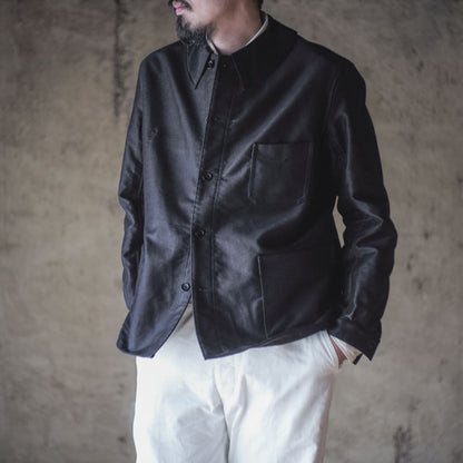 COLLETIN - GERMAN MOLESKIN - BLACK