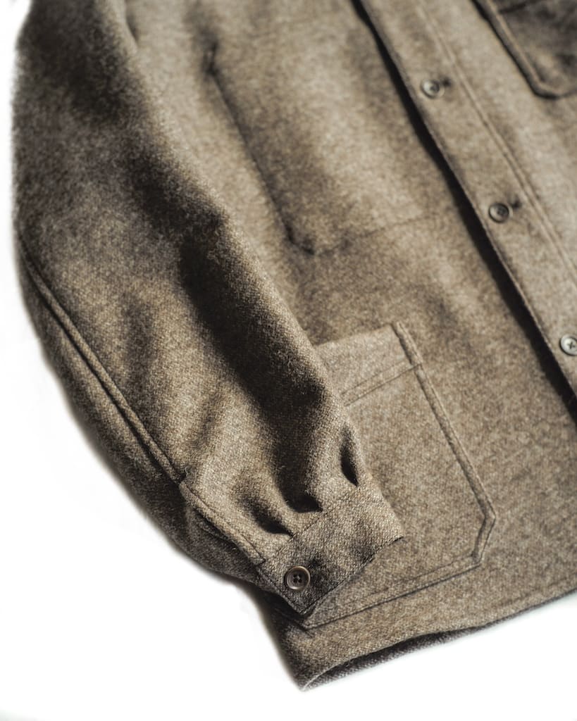 COLLETIN - DOUBLE WACE WOOL - BROWN