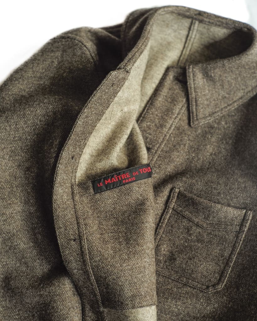 COLLETIN - DOUBLE WACE WOOL - BROWN