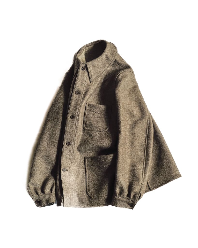 COLLETIN - DOUBLE WACE WOOL - BROWN