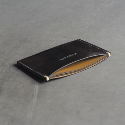 CORDOVAN CARD CASE - HORWEEN CORDOVAN - BLACK