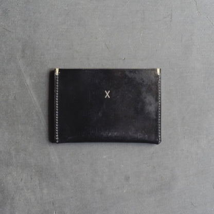 CORDOVAN CARD CASE - HORWEEN CORDOVAN - BLACK
