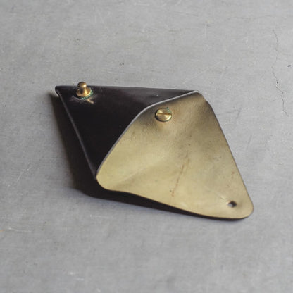 CORDOVAN CHANGE PURSE - HORWEEN CORDOVAN - BLACK