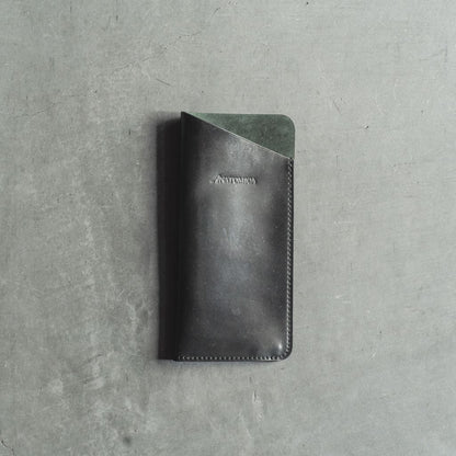 CORDOVAN GLASSES CASE - HORWEEN CORDOVAN - BLACK