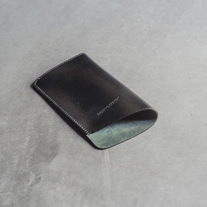 CORDOVAN GLASSES CASE - HORWEEN CORDOVAN - BLACK