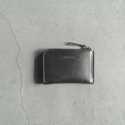 CORDOVAN WALLET with CARD CASE - HORWEEN CORDOVAN - BLACK