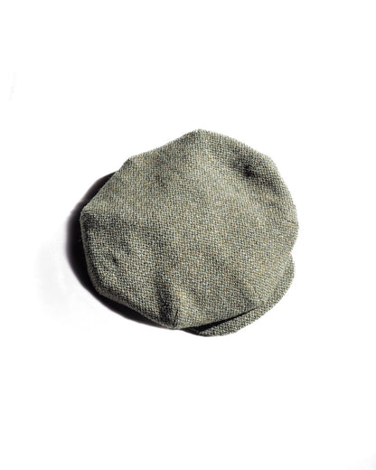 CYCLIST CAP - HARRIS TWEED - BARLEYCORN FAWN