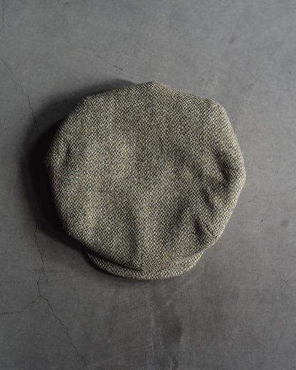 CYCLIST CAP - HARRIS TWEED - BARLEYCORN FAWN