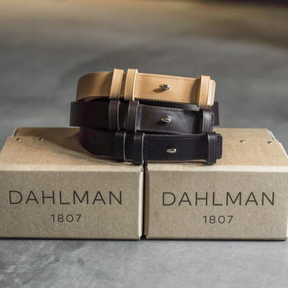 DAHLMAN ARCHITECT BELT - FULL GRAIN LEATHER - BLACK & BROWN & NATURAL