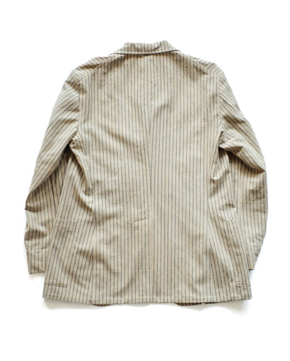 DIOGENE - COTTON RAYURE TENNIS - ECRU × BLUE