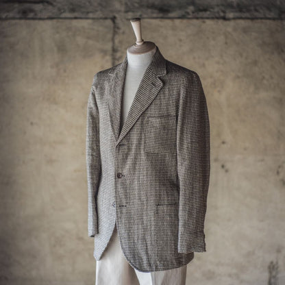 DIOGENE - LINEN STAR HOUND'S TOOTH - BEIGE