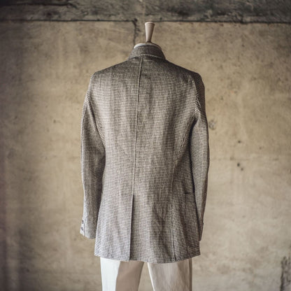 DIOGENE - LINEN STAR HOUND'S TOOTH - BEIGE