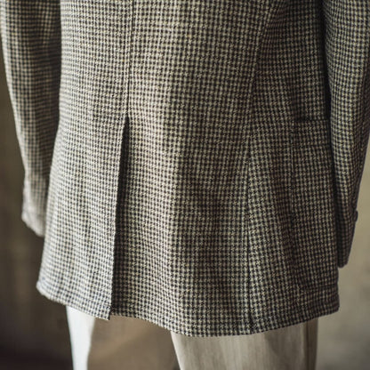 DIOGENE - LINEN STAR HOUND'S TOOTH - BEIGE