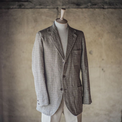 DIOGENE - LINEN STAR HOUND'S TOOTH - BEIGE