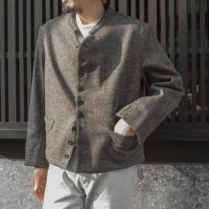 DOLMAN - ORGANIC TWEED BARLEYCORN - BROWN