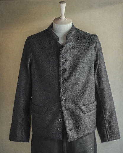 DOLMAN - BOILED WOOL - BLACK