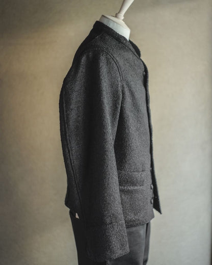 DOLMAN - BOILED WOOL - BLACK