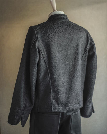 DOLMAN - BOILED WOOL - BLACK