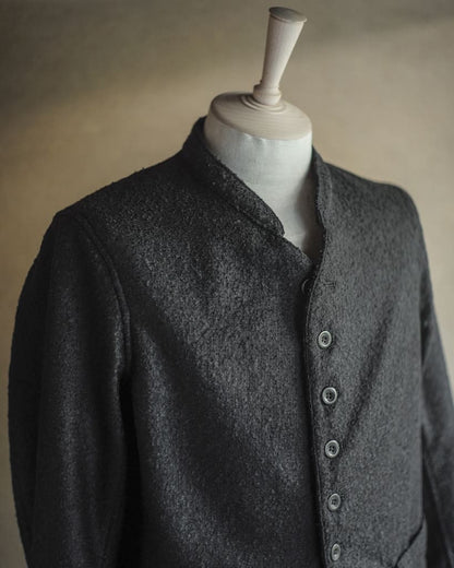 DOLMAN - BOILED WOOL - BLACK