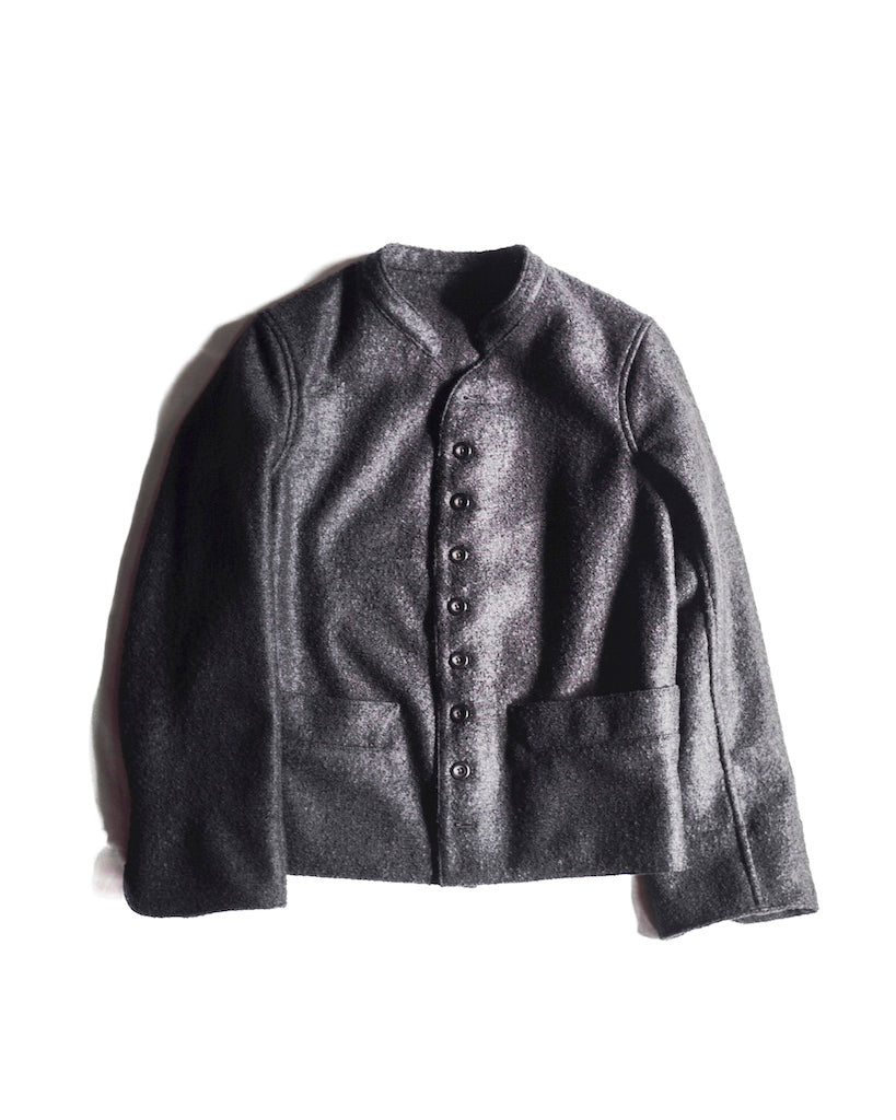 DOLMAN - BOILED WOOL - BLACK