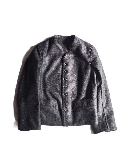 DOLMAN - BOILED WOOL - BLACK
