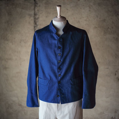 DOLMAN - COTON HERRING BONE - INDIGO