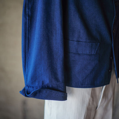 DOLMAN - COTON HERRING BONE - INDIGO