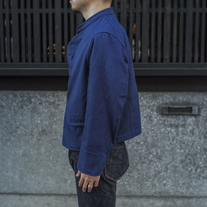 DOLMAN - COTON HERRING BONE - INDIGO