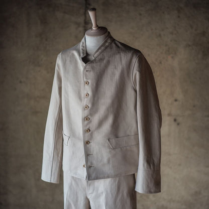 DOLMAN - LINEN COTON HERRING BONE - NATURAL