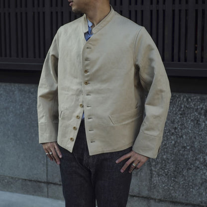 DOLMAN - LINEN COTON HERRING BONE - NATURAL