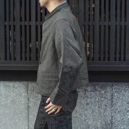 DOLMAN - COUTIL MICRO RAYURE - CHARCOAL