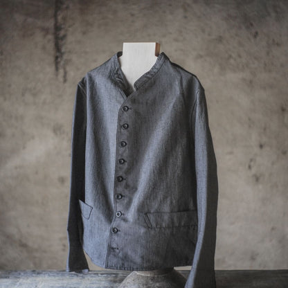 DOLMAN - COUTIL MICRO RAYURE - CHARCOAL